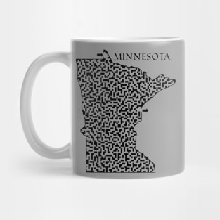 Minnesota State Outline Maze & Labyrinth Mug